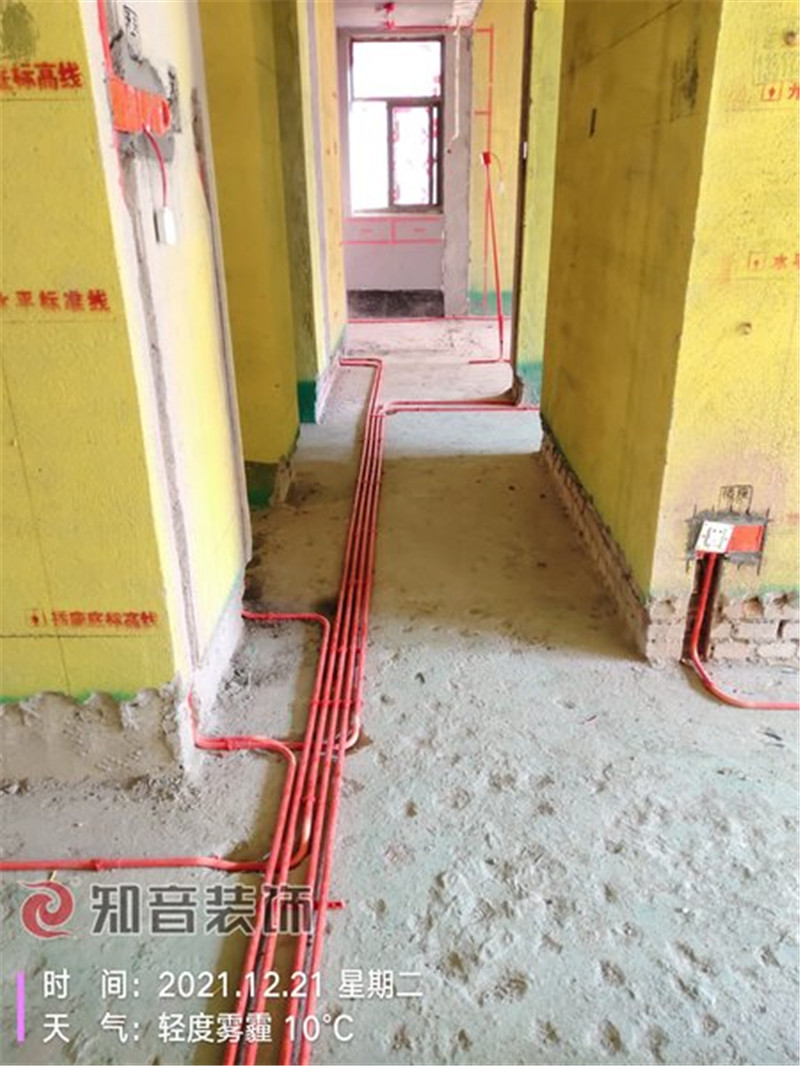 天元海棠湾107平施工现场