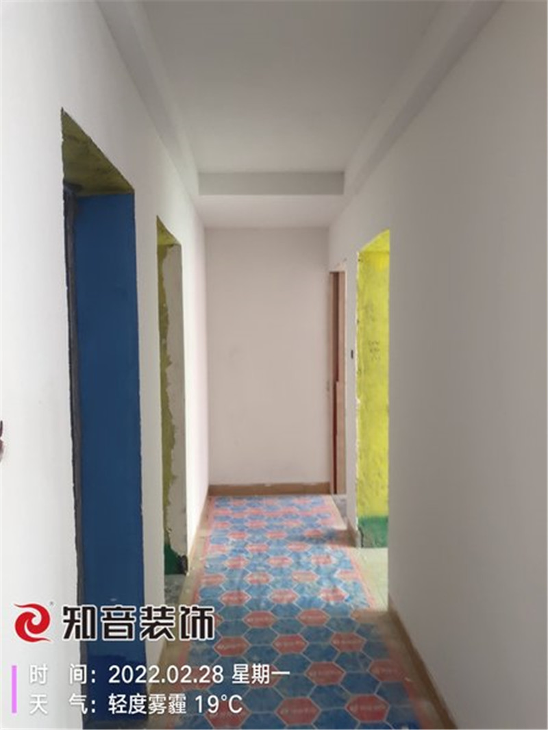 天元海棠湾107平施工现场