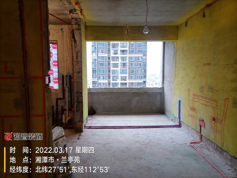 白石古莲城松竹里120平施工现场