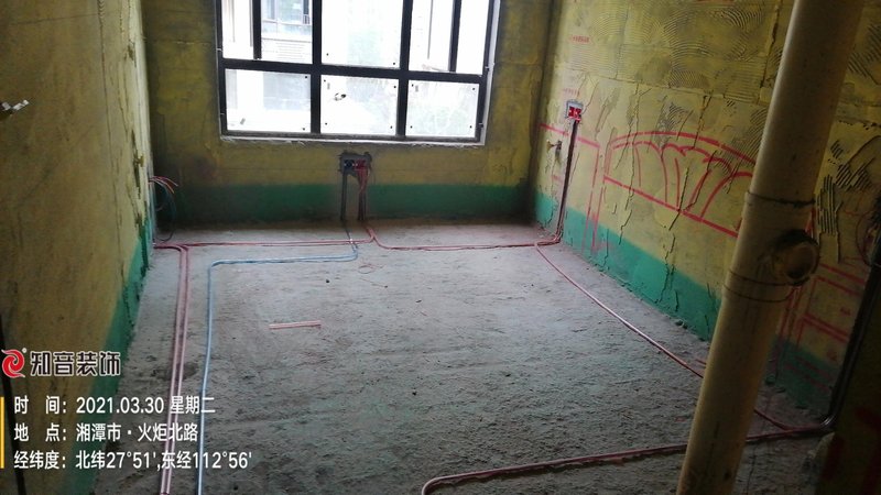 时代公馆152平施工现场