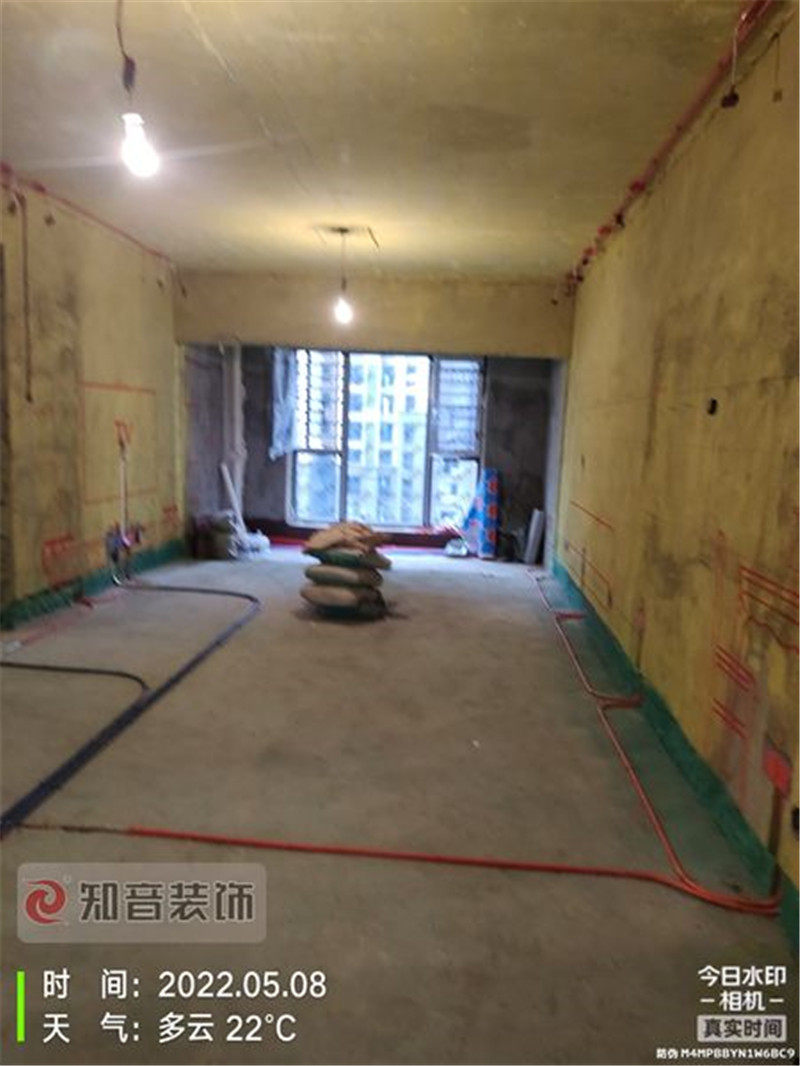 万达华府120平施工现场