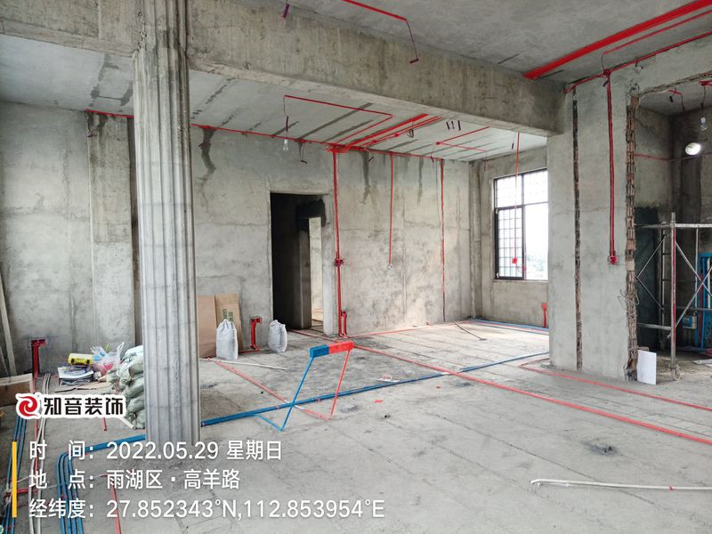 沙子岭自建房施工现场