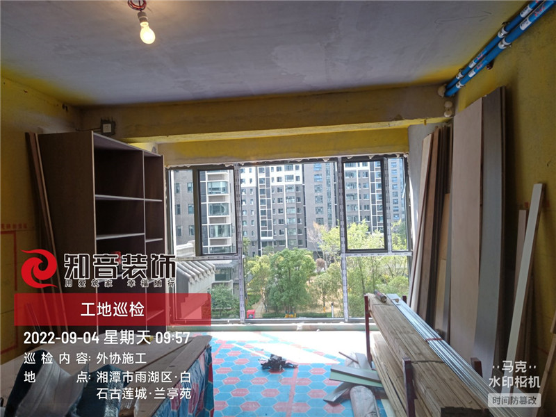 白石古莲城松竹里120平施工现场