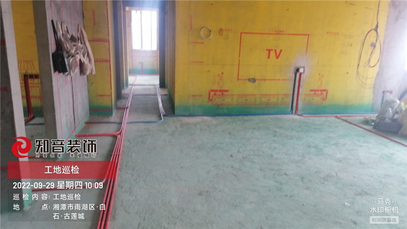 白石古莲城松竹里复式楼施工现场