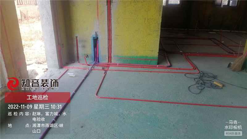 湘江富力城别墅F栋施工现场