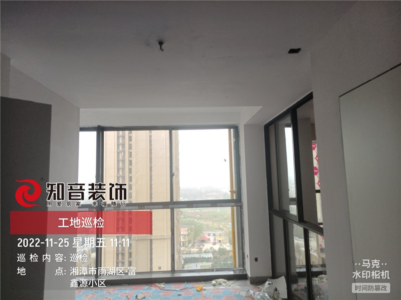 天元玺园工装346平施工现场