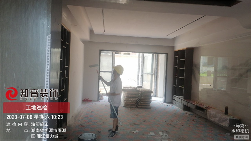 湘江富力城别墅F栋施工现场