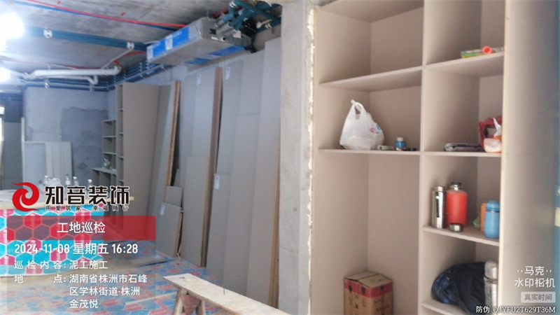 株洲金茂悦300平叠墅在施工地